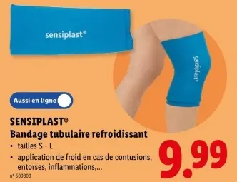 Offre: Bandage tubulaire refroidissant