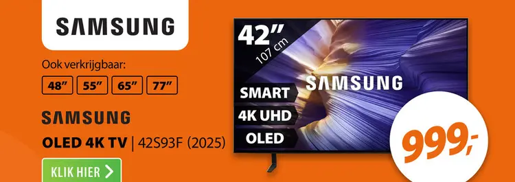 Aanbieding: Samsung OLED 4K 42S93F (2025)