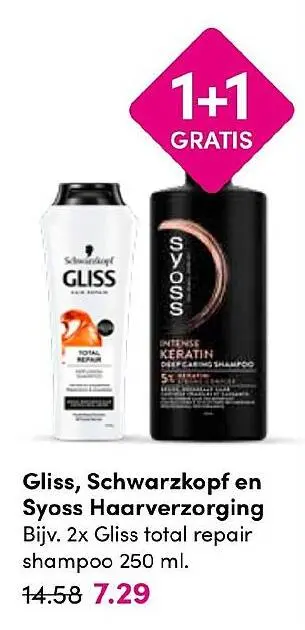 Aanbieding: Gliss, Schwarzkopf en Syoss Haarverzorging