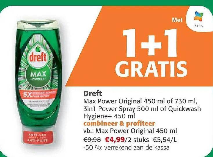 Aanbieding: Dreft Max Power Original