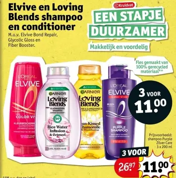 Aanbieding: Elvive en Loving Blends shampoo en conditioner