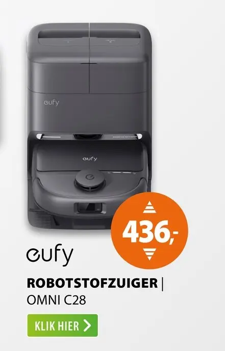 Aanbieding: Eufy Robot Vacuum Omni C28 Wit