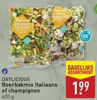 Aanbieding: Roerbakmix Italiaans of champignon