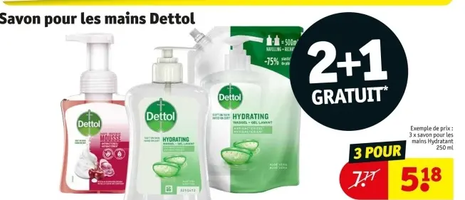 Offre: Savon pour les mains