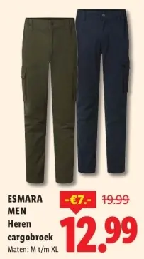 Aanbieding: Heren cargobroek