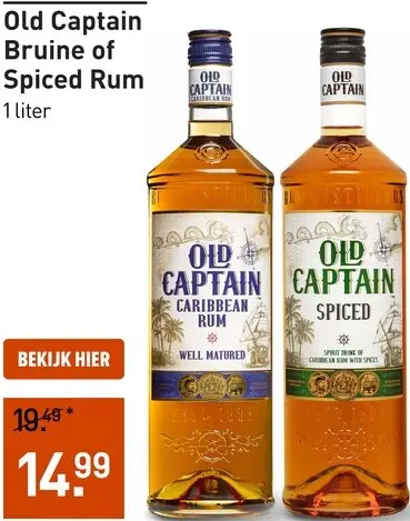 Aanbieding: Bruine of Spiced Rum