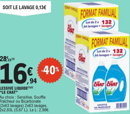 Promotie: Lessive liquide