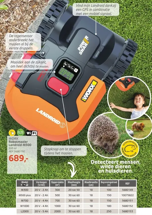 Promotie: Robotmaaier Landroid M500