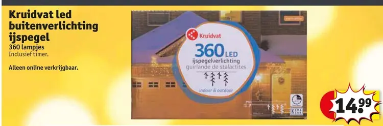 Promotie: led buitenverlichting ijspegel