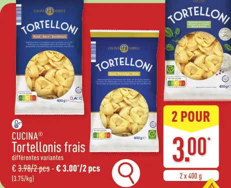 Offre: Tortellonis frais