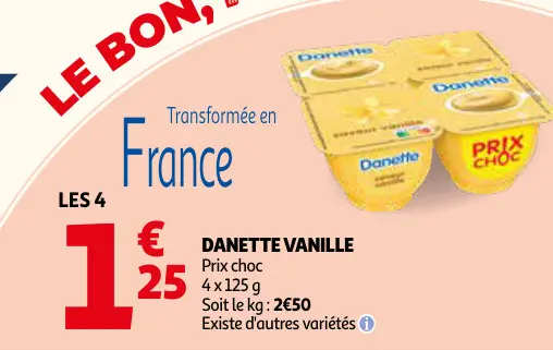 Promotie: Danette vanille