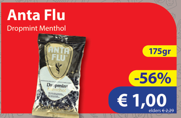 Aanbieding: Anta Flu Dropmint Menthol