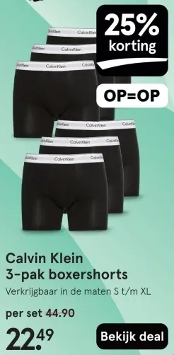 Aanbieding: 3-pak boxershorts