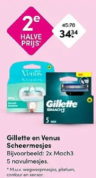 Aanbieding: Gillette en Venus Scheermesjes
