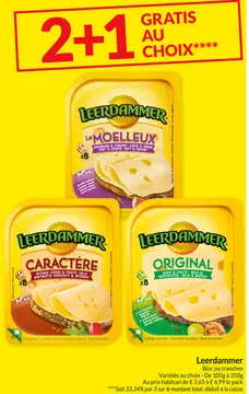 Offre: Leerdammer Bloc ou tranches