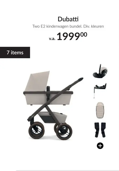 Aanbieding: Two E2 kinderwagen bundel