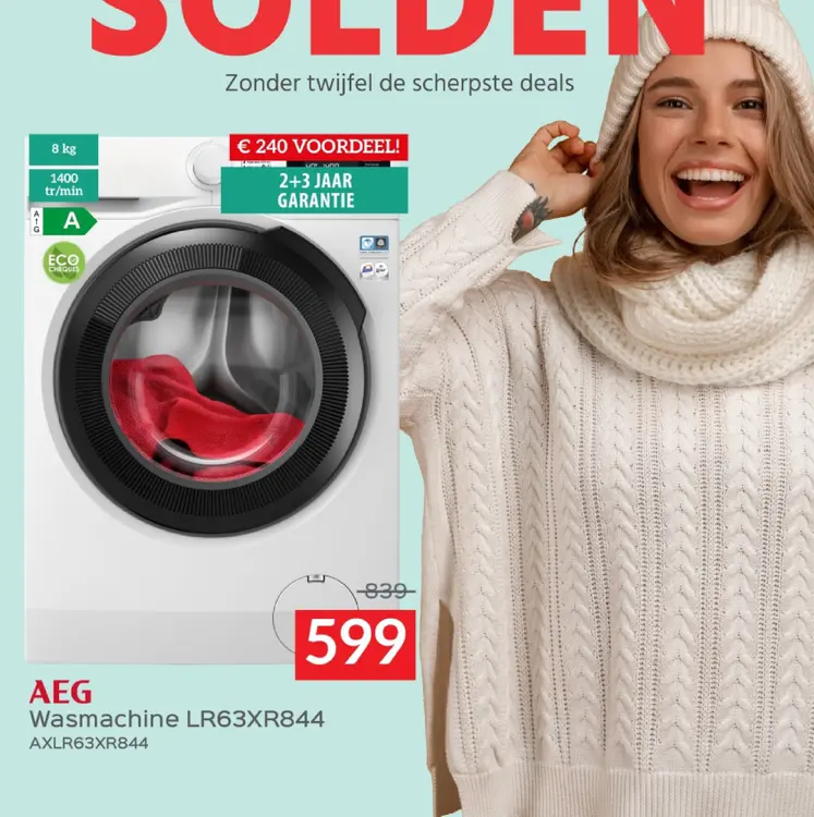 Promotie: Wasmachine LR63XR844