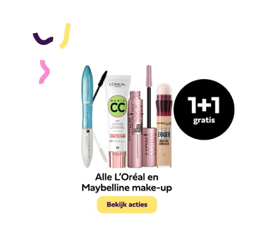 Aanbieding: L'Oréal en Maybelline make-up