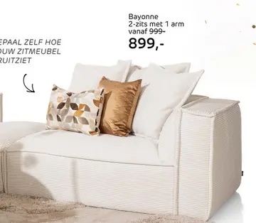 Aanbieding: Bayonne, 2-Zits Arm Rechts