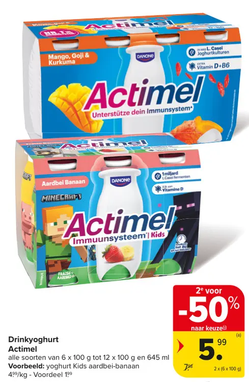 Promotie: Drinkyoghurt Actimel