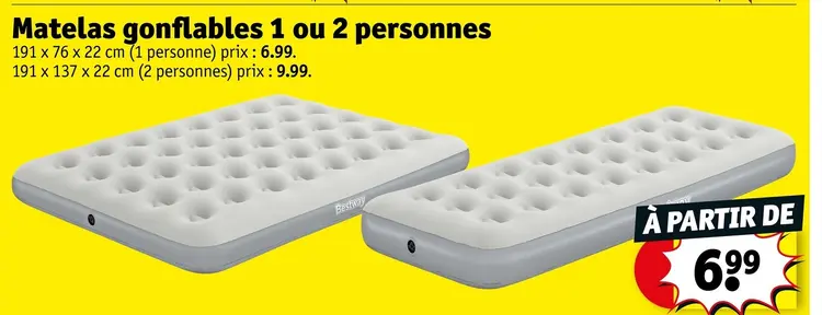 Offre: Matelas gonflables