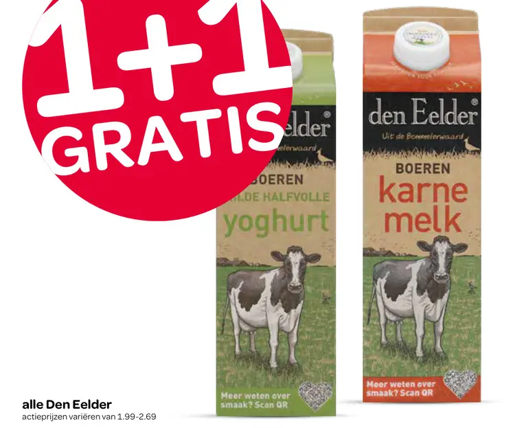 Aanbieding: Den Eelder yoghurt en karnemelk
