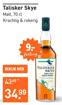 Aanbieding: Talisker Skye 70CL
