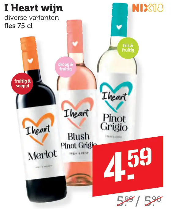 Aanbieding: I Heart wijn