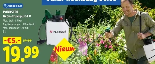 Aanbieding: Accu-drukspuit 4 V