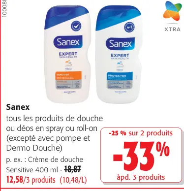 Offre: Crème de douche Sensitive