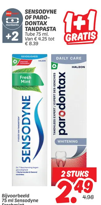 Aanbieding: Sensodyne of Parodontax tandpasta
