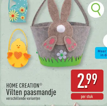 Promotie: Vilten paasmandje
