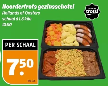 Aanbieding: Noordertrots gezinsschotel
