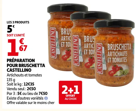 Promotie: Préparation pour bruschetta