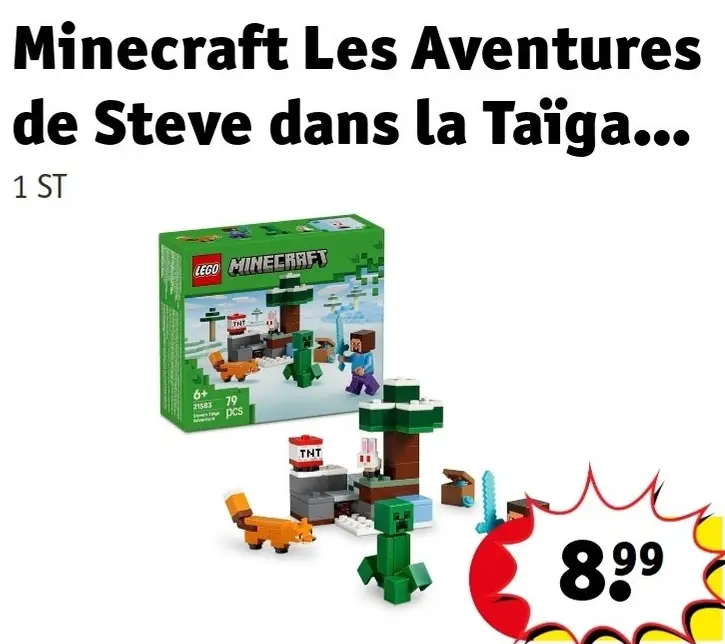 Offre: Les Aventures de Steve dans la Taïga Biome