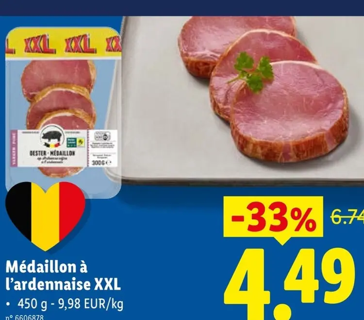 Offre: Médaillon à l'ardennaise XXL