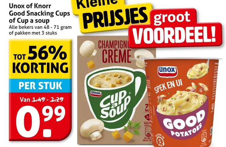 Aanbieding: Good Snacking Cups of Cup a soup