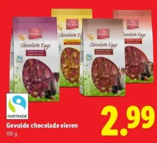 Aanbieding: Gevulde chocolade eieren