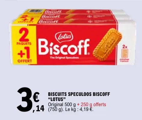 Promotie: Biscuits speculoos Biscoff