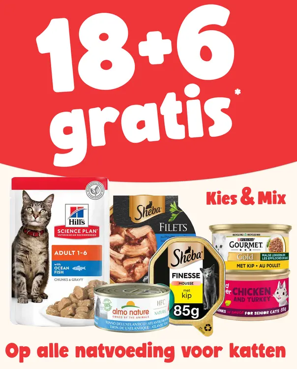 Aanbieding: Alle natvoeding voor katten