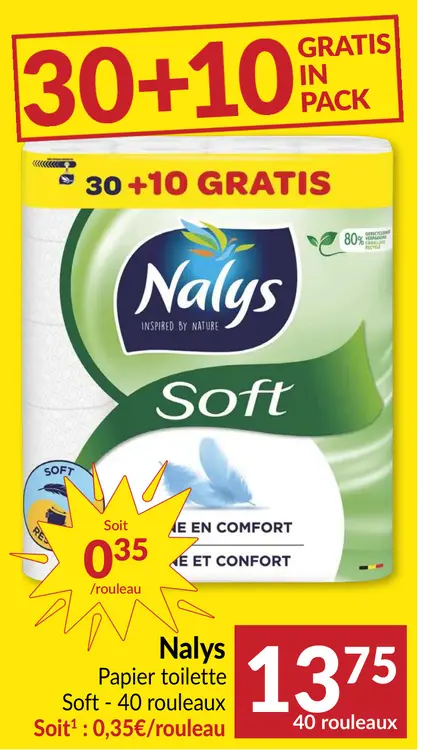 Offre: Papier toilette Soft
