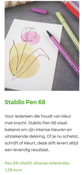 Aanbieding: Pen 68 viltstift