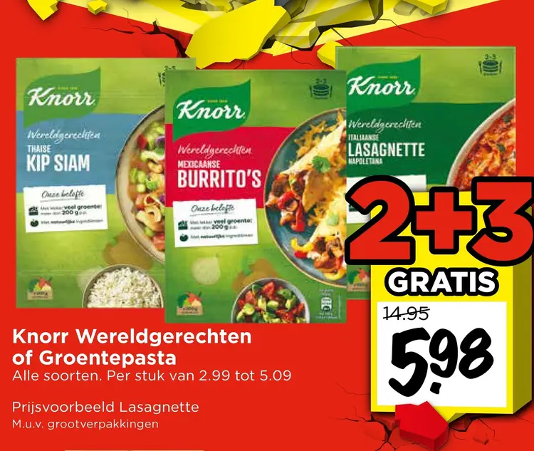 Aanbieding: Wereldgerechten of Groentepasta