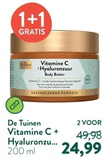 Aanbieding: Vitamine C + Hyaluronzu...