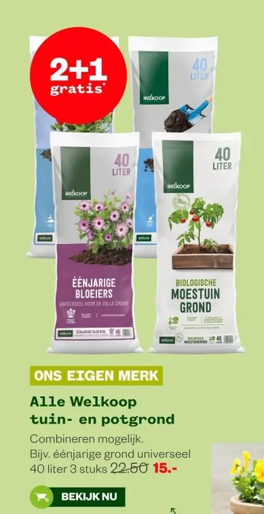 Aanbieding: Alle Welkoop tuin- en potgrond