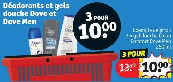 Offre: Déodorants et gels douche