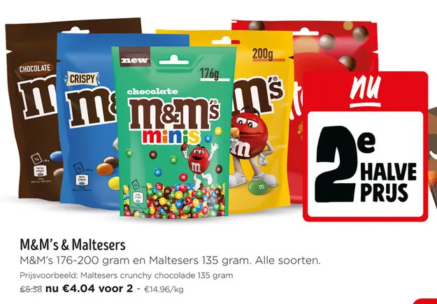 Promotie: M&M's & Maltesers