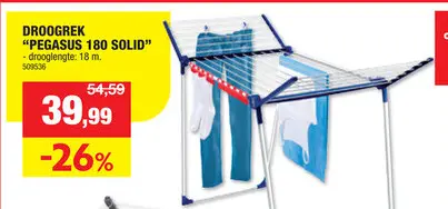 Promotie: Leifheit Pegasus 180 Solid droogrek