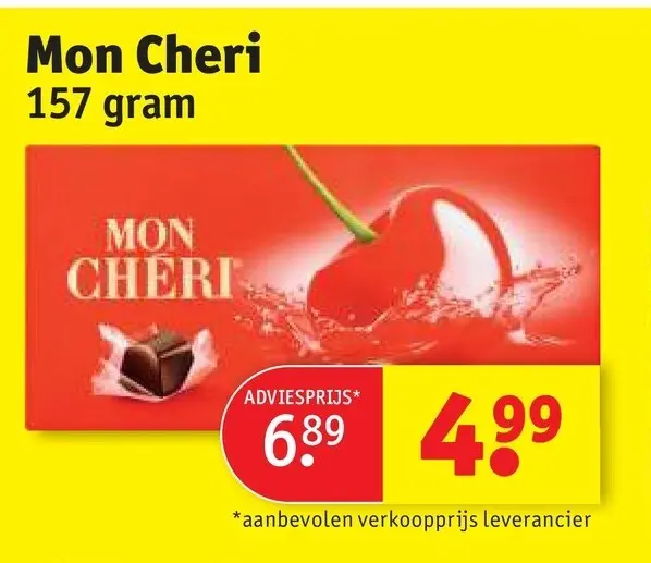Aanbieding: Mon Cheri 157 gram