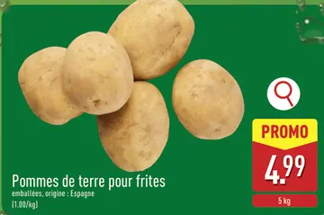 Offre: Pommes de terre pour frites
